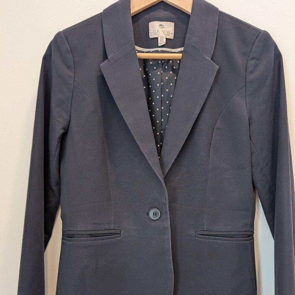 Lila Rose Navy Blue Blazer  Size Small